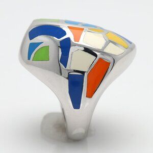 Art Ring Sterling Silver famous artist Enamel Inspired Artistic Ring
